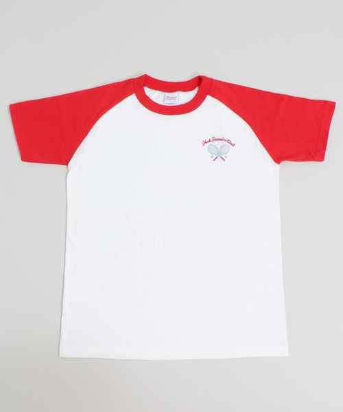 WC(ダブル シー)の「WC/ワンポイント刺繍ラグランカットソー(Tシャツ/カットソー・レディース・ブラック/ネイビー/レッド・FREE)」の7枚目の写真
