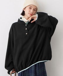 【セオリー】4wayアノラック風ジップアップロングブルゾン ブラック黒 21AW セオリー】4wayアノラック風ジップアップロングブルゾン