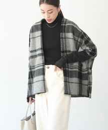 M.deux | ◇チェック柄エアリーミドルコート◇(その他アウター)
