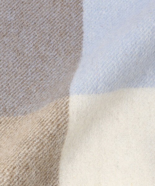 FREAK'S STORE(フリークスストア)の「TWEED MILL/ツイードミル LAMBSWOOL 70×190 /ラムウールストール(チェックマフラー)(マフラー・レディース・ブルー/グレー/グリーン/イエロー/ネイビー/レッド・ONE SIZE)」の22枚目の写真