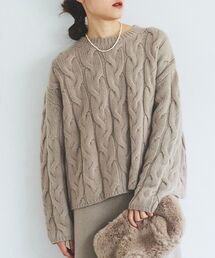 le.coeur blanc | ケーブル柄ニットプルオーバー(ニット/セーター)