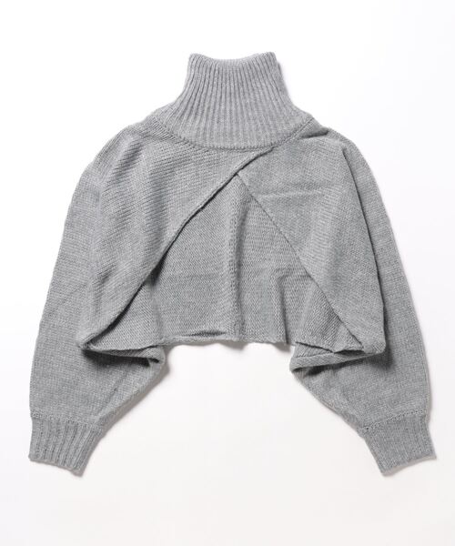 kese-moi（ケセモイ）の「タートル変形プルオーバー（ニット/セーター・レディース・グレー/ブラック/オフホワイト・FREE）」の21枚目の写真