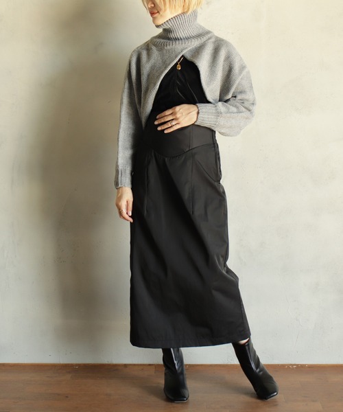 kese-moi（ケセモイ）の「タートル変形プルオーバー（ニット/セーター・レディース・グレー/ブラック/オフホワイト・FREE）」の9枚目の写真