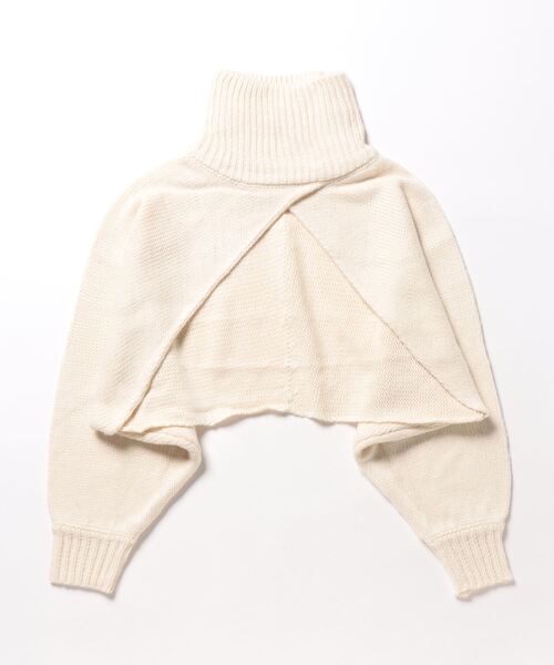 kese-moi（ケセモイ）の「タートル変形プルオーバー（ニット/セーター・レディース・グレー/ブラック/オフホワイト・FREE）」の8枚目の写真