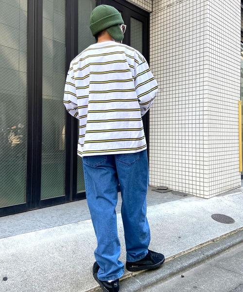 DC(ディーシー)の「DC/ディーシー デニムパンツ ワンポイント ワイドシルエット DPT241007(デニムパンツ・メンズ・スミクロ/ライトインディゴブルー/インディゴブルー・XL/M/L)」の20枚目の写真