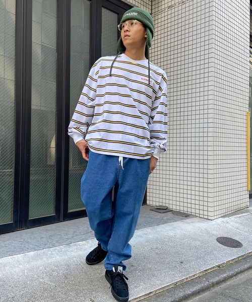 DC(ディーシー)の「DC/ディーシー デニムパンツ ワンポイント ワイドシルエット DPT241007(デニムパンツ・メンズ・スミクロ/ライトインディゴブルー/インディゴブルー・XL/M/L)」の18枚目の写真