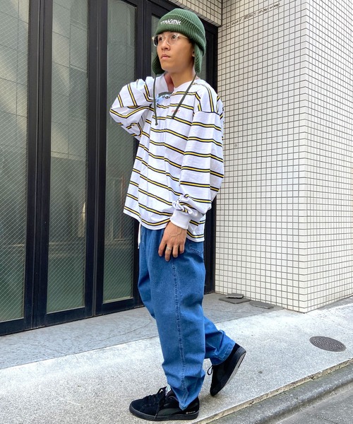 DC(ディーシー)の「DC/ディーシー デニムパンツ ワンポイント ワイドシルエット DPT241007(デニムパンツ・メンズ・スミクロ/ライトインディゴブルー/インディゴブルー・XL/M/L)」の16枚目の写真