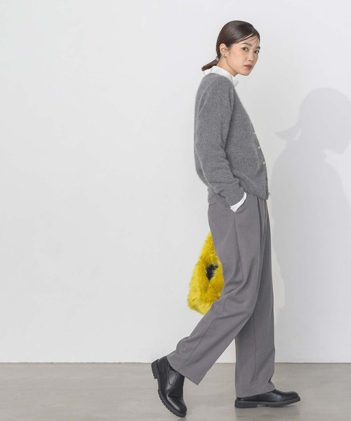 Gready Brilliant(グレディブリリアン)の「TRピーチCプレスパンツ(その他パンツ・レディース・グレー/キャメル・36/38)」の4枚目の写真