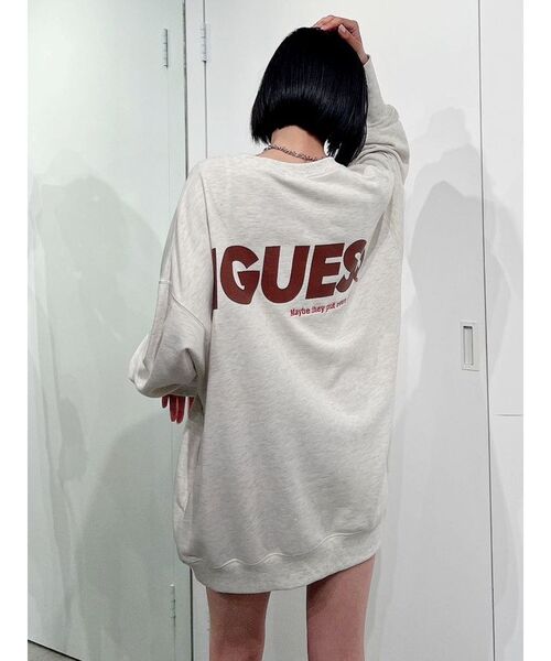 GYDA（ジェイダ）の「IGUESS BIG スウェット トップス（スウェット・レディース・ライトグレー/ブラック/その他1・FREE）」の8枚目の写真