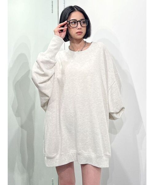 GYDA（ジェイダ）の「IGUESS BIG スウェット トップス（スウェット・レディース・ライトグレー/ブラック/その他1・FREE）」の15枚目の写真