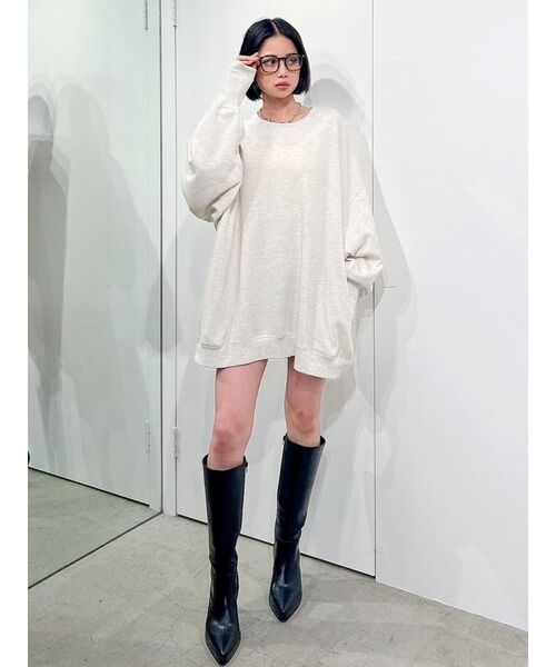 GYDA（ジェイダ）の「IGUESS BIG スウェット トップス（スウェット・レディース・ライトグレー/ブラック/その他1・FREE）」の19枚目の写真