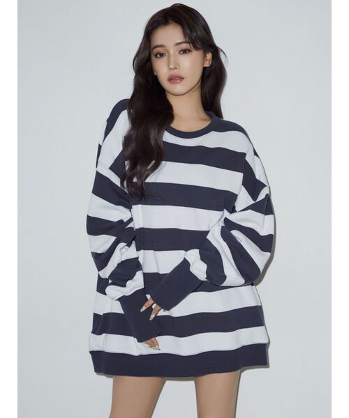 GYDA（ジェイダ）の「IGUESS BIG スウェット トップス（スウェット・レディース・ライトグレー/ブラック/その他1・FREE）」の21枚目の写真