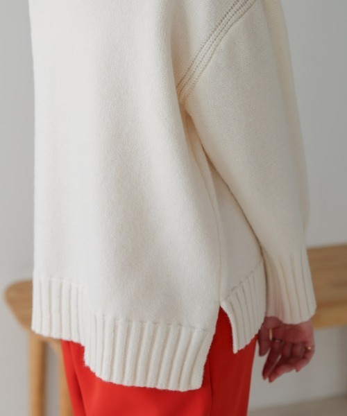 Bou Jeloud（ブージュルード）の「インターシャ配色ニットプルオーバー（ニット/セーター・レディース・ブラック/ブルー/オフホワイト・FREE）」の12枚目の写真