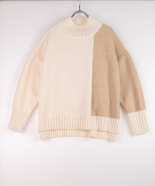 Bou Jeloud（ブージュルード）の「インターシャ配色ニットプルオーバー（ニット/セーター・レディース・ブラック/ブルー/オフホワイト・FREE）」の14枚目の写真