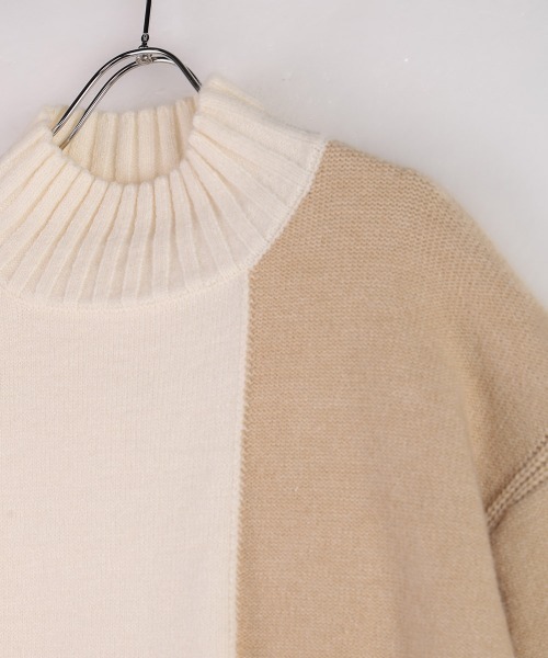 Bou Jeloud（ブージュルード）の「インターシャ配色ニットプルオーバー（ニット/セーター・レディース・ブラック/ブルー/オフホワイト・FREE）」の15枚目の写真