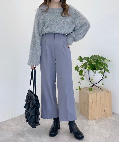 mysty woman(ミスティウーマン)の「フェザークルーネックプルオーバー 994624(ニット/セーター・レディース・ピンク系その他/オフホワイト/グレー/ベージュ系その他・FREE)」の14枚目の写真