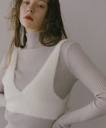Shaggy Knit Bustier