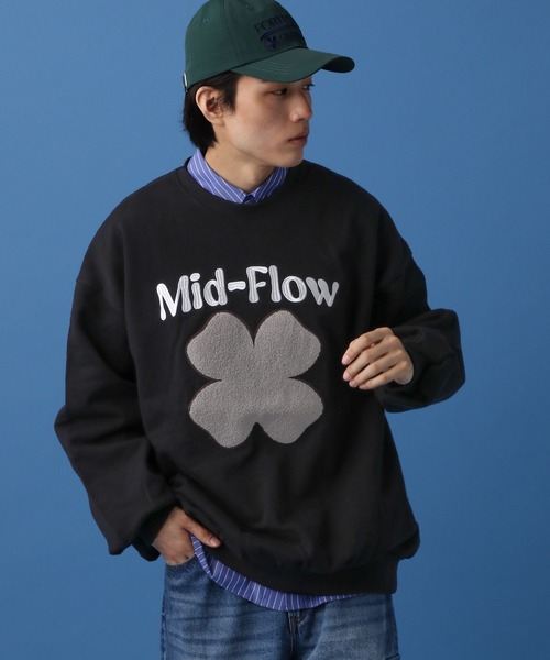 PBLIM（ページボーイリム）の「PBLIM/クローバーシシュウスウェット（スウェット・レディース・ブラック/ブルー/グリーン・MEDIUM/LARGE）」の3枚目の写真