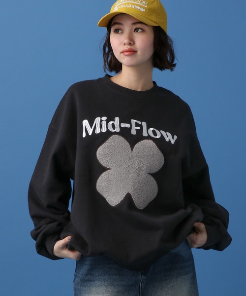 PBLIM（ページボーイリム）の「PBLIM/クローバーシシュウスウェット（スウェット・レディース・ブラック/ブルー/グリーン・MEDIUM/LARGE）」の4枚目の写真