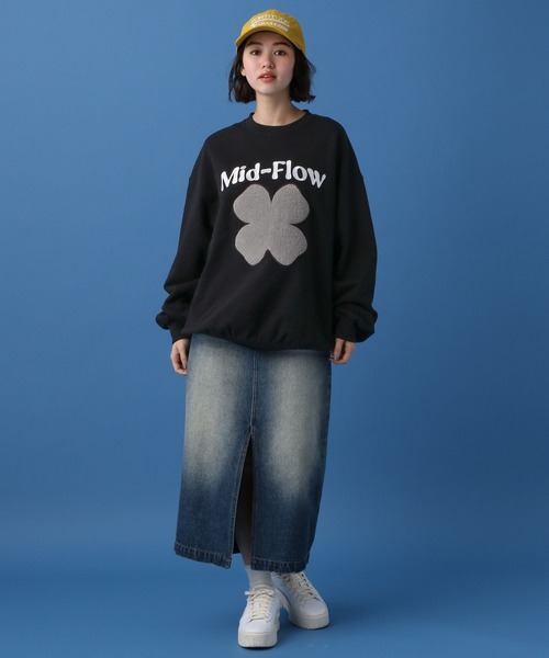 PBLIM（ページボーイリム）の「PBLIM/クローバーシシュウスウェット（スウェット・レディース・ブラック/ブルー/グリーン・MEDIUM/LARGE）」の8枚目の写真