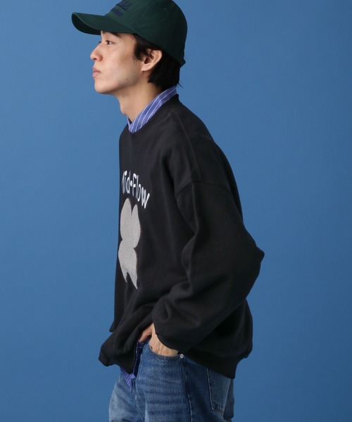 PBLIM（ページボーイリム）の「PBLIM/クローバーシシュウスウェット（スウェット・レディース・ブラック/ブルー/グリーン・MEDIUM/LARGE）」の12枚目の写真