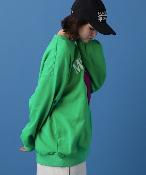 PBLIM（ページボーイリム）の「PBLIM/クローバーシシュウスウェット（スウェット・レディース・ブラック/ブルー/グリーン・MEDIUM/LARGE）」の17枚目の写真