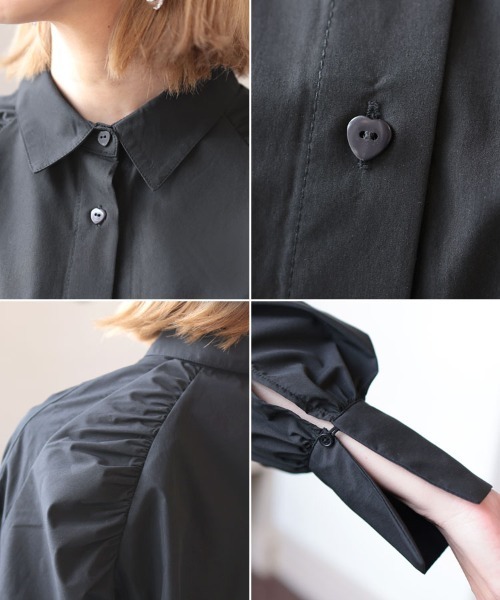 DONOBAN（ドノバン）の「マルチwayチュールサッシュブラウス（シャツ/ブラウス・レディース・ホワイト/ブラック・F）」の5枚目の写真