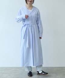 yuni（ユニ ）の「○120/2コットンブロード カシュクールシャツ