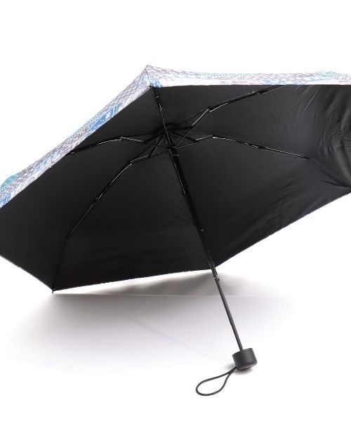 チチカカ（チチカカ）の「カラフルパターン晴雨兼用傘（折りたたみ傘・レディース・ブラック/ターコイズブルー/ネイビー/ホワイト・FREE）」の13枚目の写真