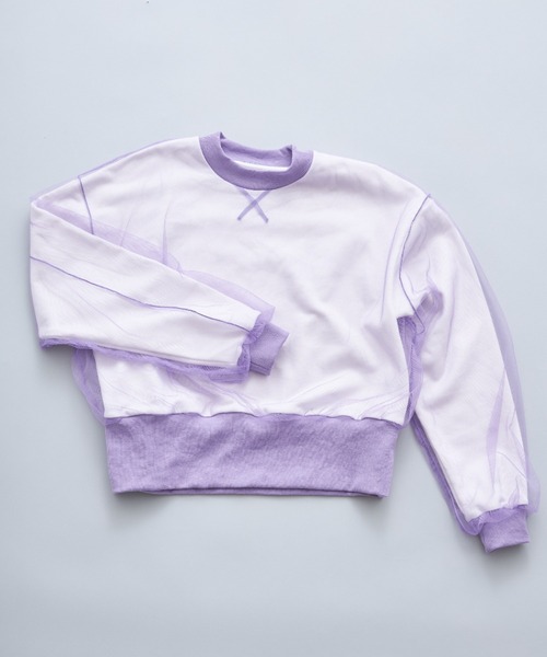 casane（カサネ）の「シアーレイアードプルオーバー（スウェット・レディース・ブラック/パープル/イエロー・FREE）」の16枚目の写真