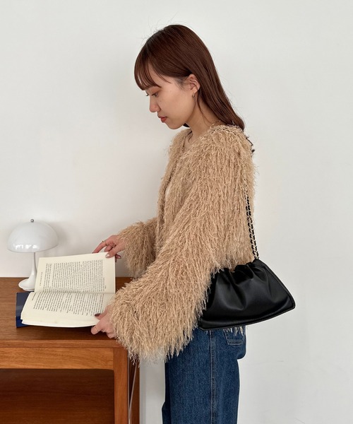 DISCOAT（ディスコート）の「チェーンドロストミニショルダー（ショルダーバッグ・レディース・ブラック/パープル/シルバー・FREE）」の14枚目の写真