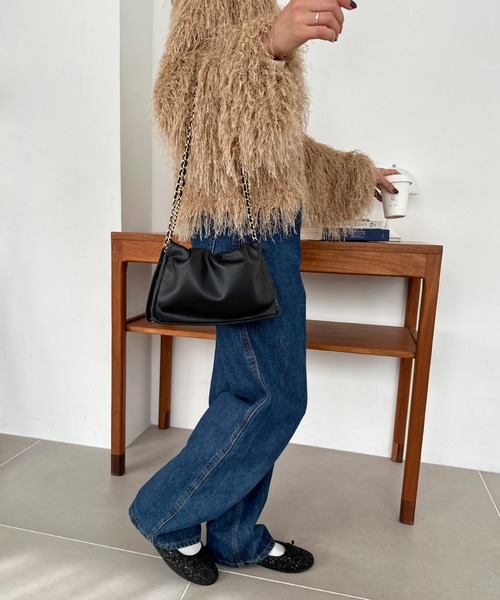 DISCOAT（ディスコート）の「チェーンドロストミニショルダー（ショルダーバッグ・レディース・ブラック/パープル/シルバー・FREE）」の8枚目の写真