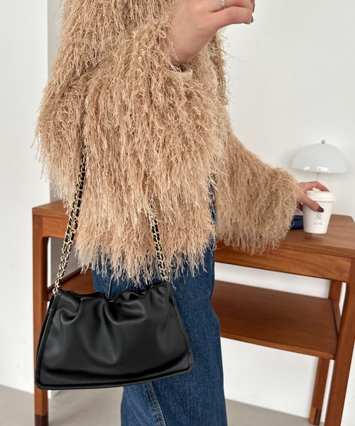 DISCOAT（ディスコート）の「チェーンドロストミニショルダー（ショルダーバッグ・レディース・ブラック/パープル/シルバー・FREE）」の5枚目の写真