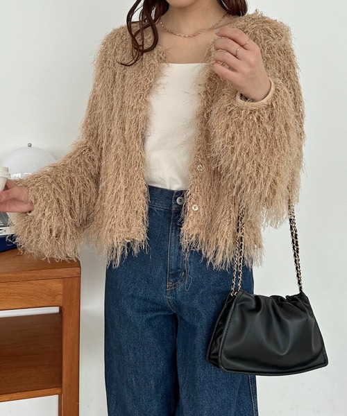 DISCOAT（ディスコート）の「チェーンドロストミニショルダー（ショルダーバッグ・レディース・ブラック/パープル/シルバー・FREE）」の6枚目の写真