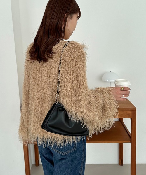 DISCOAT（ディスコート）の「チェーンドロストミニショルダー（ショルダーバッグ・レディース・ブラック/パープル/シルバー・FREE）」の15枚目の写真