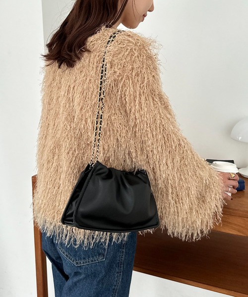 DISCOAT（ディスコート）の「チェーンドロストミニショルダー（ショルダーバッグ・レディース・ブラック/パープル/シルバー・FREE）」の13枚目の写真