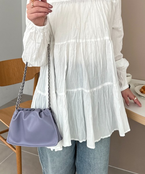 DISCOAT（ディスコート）の「チェーンドロストミニショルダー（ショルダーバッグ・レディース・ブラック/パープル/シルバー・FREE）」の19枚目の写真