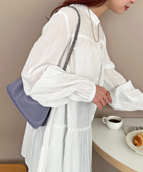 DISCOAT（ディスコート）の「チェーンドロストミニショルダー（ショルダーバッグ・レディース・ブラック/パープル/シルバー・FREE）」の21枚目の写真