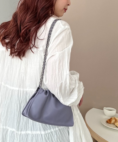 DISCOAT（ディスコート）の「チェーンドロストミニショルダー（ショルダーバッグ・レディース・ブラック/パープル/シルバー・FREE）」の20枚目の写真