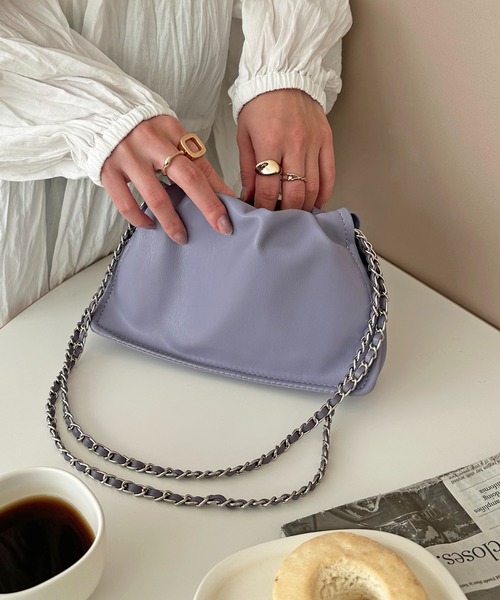 DISCOAT（ディスコート）の「チェーンドロストミニショルダー（ショルダーバッグ・レディース・ブラック/パープル/シルバー・FREE）」の18枚目の写真