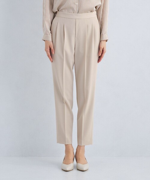 green label relaxing（グリーンレーベルリラクシング）の「サラフール テーパード パンツ -マシンウォッシャブル・ストレッチ・防シワ・UVカット-◇No06◇（スラックス・レディース・ライトグレー/ブラック/ネイビー/ベージュ・34/46/44/42/40/38/36）」の15枚目の写真