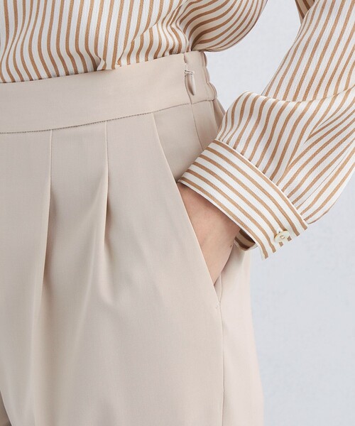 green label relaxing（グリーンレーベルリラクシング）の「サラフール テーパード パンツ -マシンウォッシャブル・ストレッチ・防シワ・UVカット-◇No06◇（スラックス・レディース・ライトグレー/ブラック/ネイビー/ベージュ・34/46/44/42/40/38/36）」の20枚目の写真