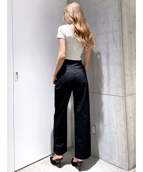 GYDA（ジェイダ）の「2WAYバインダーショートトップス（Tシャツ/カットソー・レディース・ブラック/ミント/オフホワイト/その他1・FREE）」の21枚目の写真