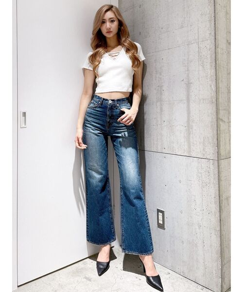 GYDA（ジェイダ）の「2WAYバインダーショートトップス（Tシャツ/カットソー・レディース・ブラック/ミント/オフホワイト/その他1・FREE）」の22枚目の写真