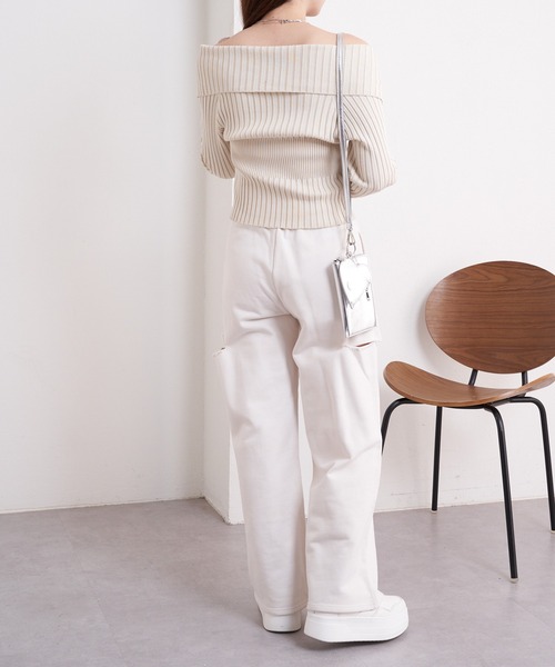 Chico（チコ）の「【2024SS】サイドスリットスウェットワイドパンツ（スウェットパンツ・レディース・ホワイト/グレー/ブラック・FREE）」の14枚目の写真