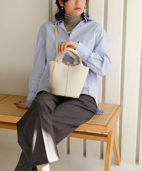 ZAKKA-BOX(ザッカボックス)の「薄くて暖かウール混インナータートル(Tシャツ/カットソー・レディース・ブラック/グレー/アイボリー/ブルー/ピンク・FREE)」の22枚目の写真