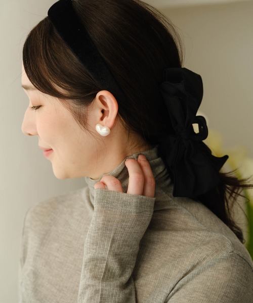 ZAKKA-BOX(ザッカボックス)の「薄くて暖かウール混インナータートル(Tシャツ/カットソー・レディース・ブラック/グレー/アイボリー/ブルー/ピンク・FREE)」の15枚目の写真