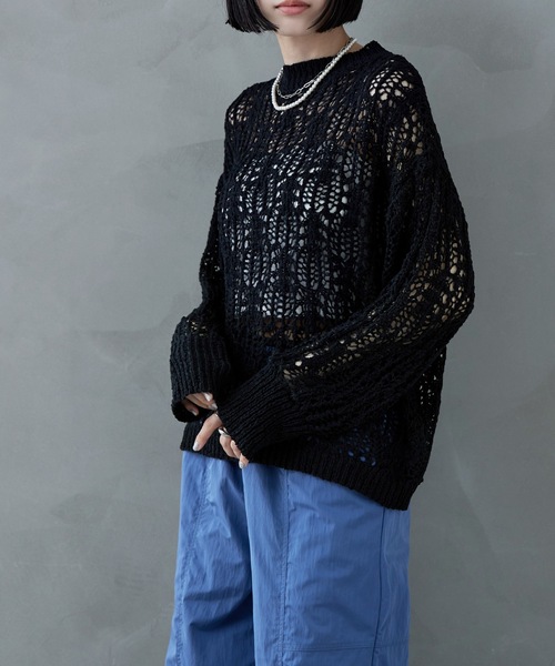 ボタニカルクロシェニット（ニット/セーター）｜etoll.（エトル） pattayablatt.com