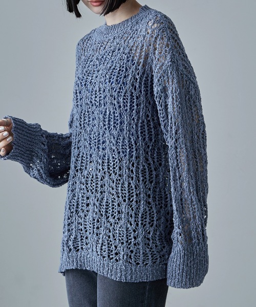 ボタニカルクロシェニット（ニット/セーター）｜etoll.（エトル） pattayablatt.com