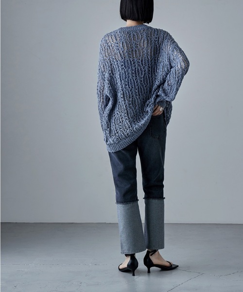 ELCHELE ニットクロシェボディースーツ ALL